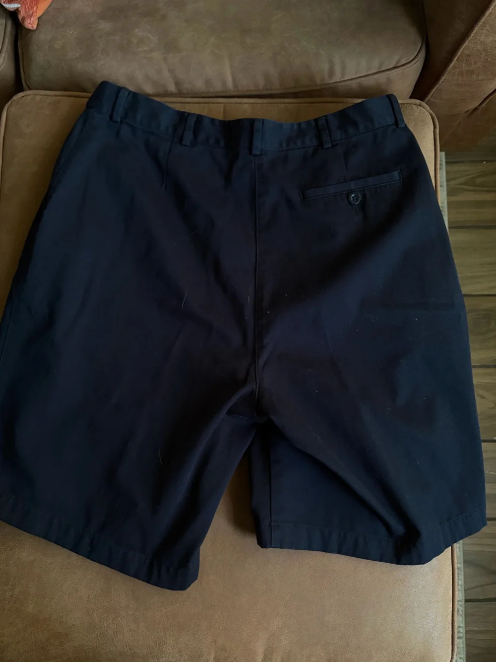 L.L.Bean Women's 16 Regular Original Fit Navy Blue Shorts 100% Cotton